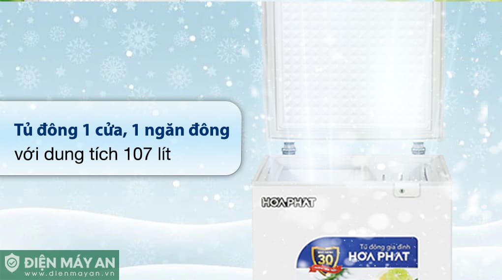 Tủ đông Hòa Phát 107 Lít HPF AD6107